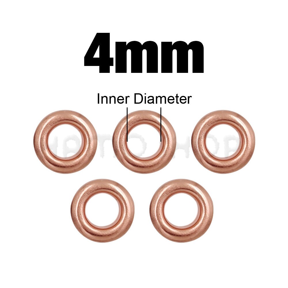 100 Uds. Ojales de Metal con agujeros de Color oro rosa con arandela para accesorios de artesanía de cuero Diy zapatos cinturón gorra bolsa etiquetas ropa: Níquel negro