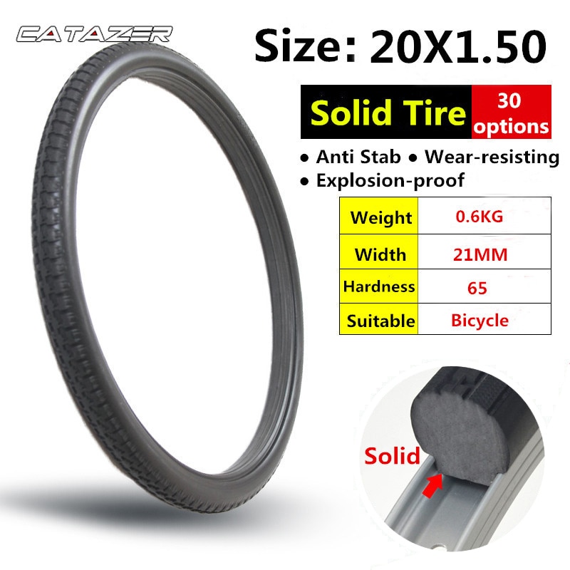 Pneu sólido para bicicleta 20*1.5, pneu dobrável para bicicleta, estrada, mtb, 20x1.5, antifacas, bmx, pneus para criança