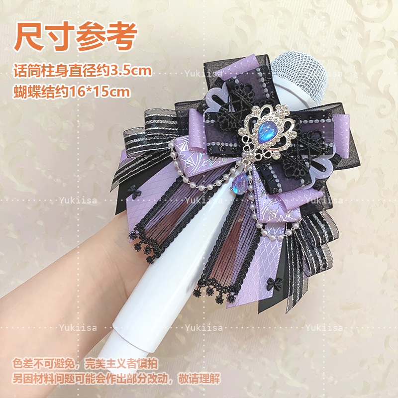 Grampo de cabelo strass estilo japonês para mulheres e meninas, bastão lanterna, laço rosa, artesanal, luz lolita, cocar, acessórios: Laranja