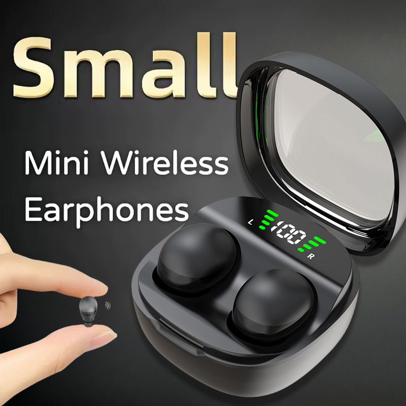 Auriculares invisibles inalámbricos para dormir, cascos ligeros con Bluetooth 5,3 pulgadas, pequeños auriculares ocultos para teléfonos móviles universales