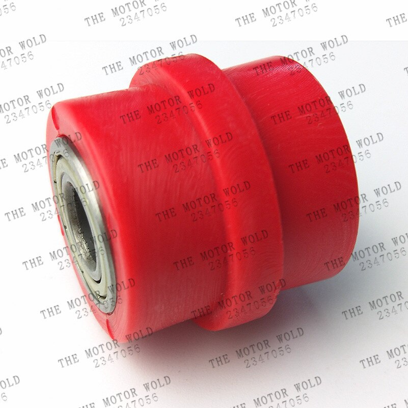 Aandrijfkettingrolspanner fietspoelie wielgeleider voor straat enduro motorfiets motocross atv crf cr xr yz  wr 10mm: Rood