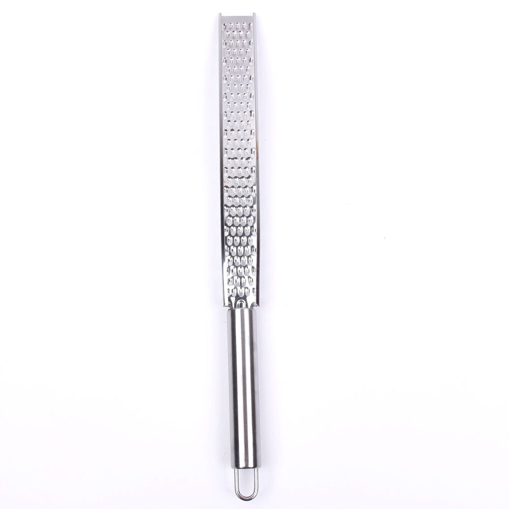 Stainless Steel Hand Cheese Grater Slicer Lemon Citrus Microplane Kitchen Supplies: Light Grey