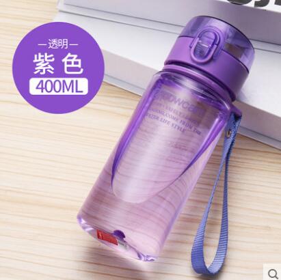400 ML Cups plastic draagbare student ruimte cup eenvoudige vrouwelijke zomer sport transparante frosted cup outdoor hand thee Cup: 7