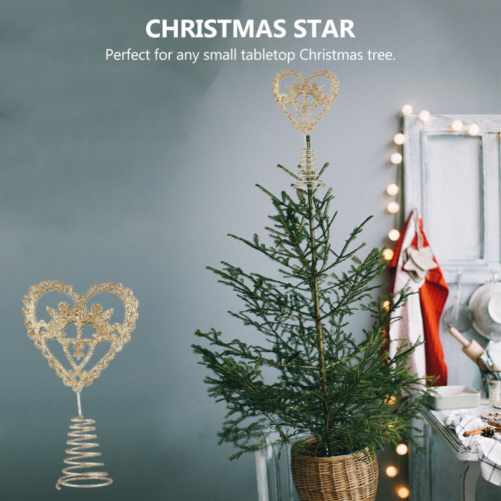 1Pc Kerstboom Decoratie Topper Star Tree Topper Ornament (Golden)