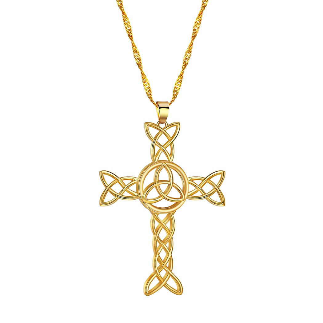 Kinitial ägyptisch Ankh Halskette Gold Farbe böse Auge Anhänger zierlich Kette Halsketten minimalistisch einfach Schmuck Pro Frauen Männer: TH-Pa795-G
