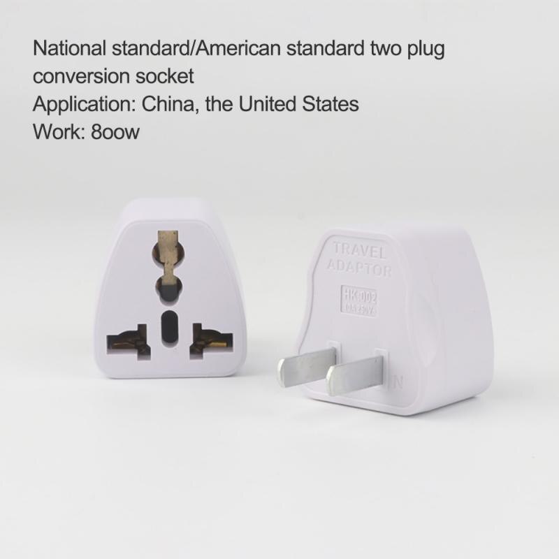 Universele Eu Plug Adapter International Au Uk Vs Naar Eu Euro Kr Travel Adapter Stekker Converter Power Adapter Socket: US 2P Plug