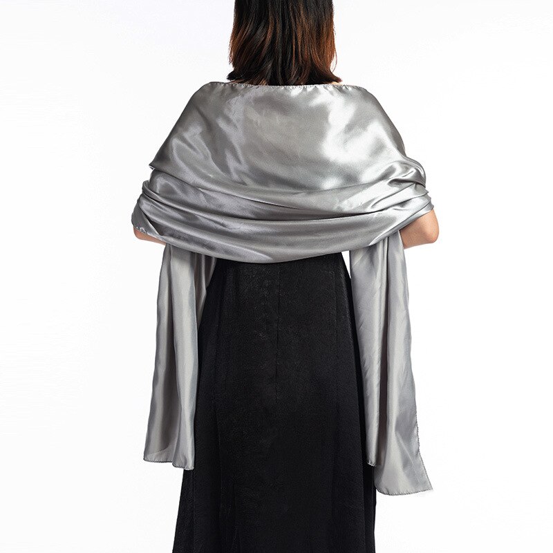 Robe de soirée pour femmes, châles et enveloppes, 200x45 CM, pour mère de la mariée, veste, couverture des épaules: GRAY