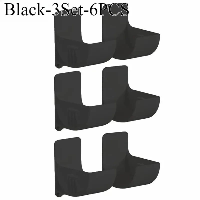 16PCSWall Mounted Non-Punch Storage Tray Kitchen Shelf Plastic Wrap Garbage Bag Refrigerator Side Bathroom Bedroom Storage Shelf: army green