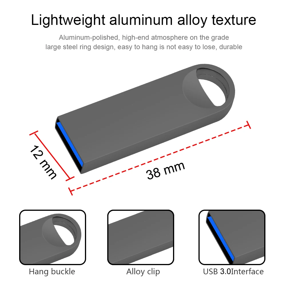 USB 3.0 Fash Drive 128GB 64GB 32GB 16GB 8GB pen drive флешка flash drive waterproof silver u disk memoria cel usb stick