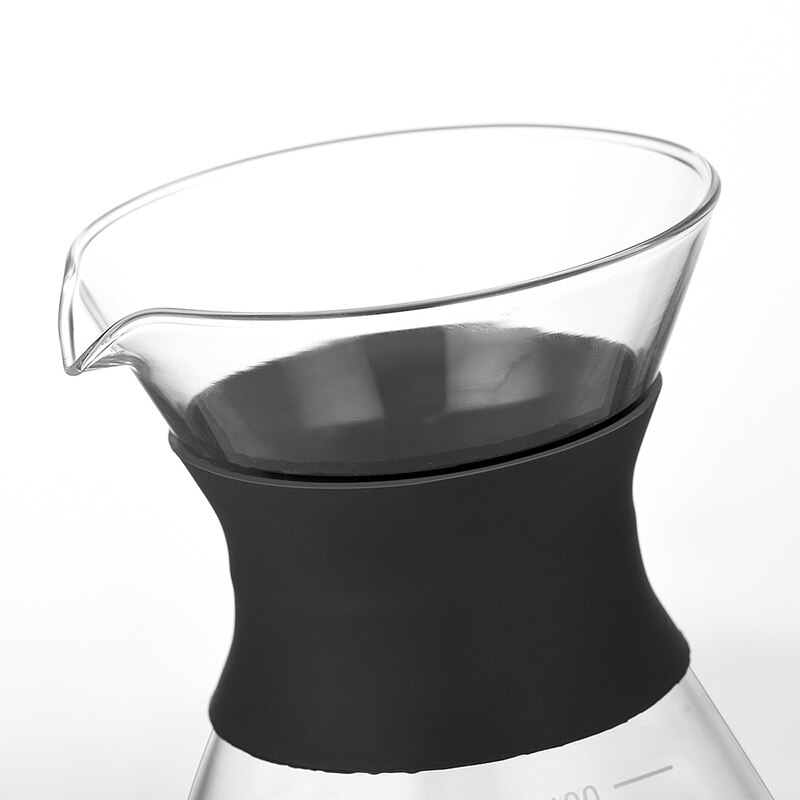 Lille kaffekande i glas, moka husholdnings varmebestandig håndkaffe i rustfrit stål filter kaffekande, husholdnings køkkenudstyr