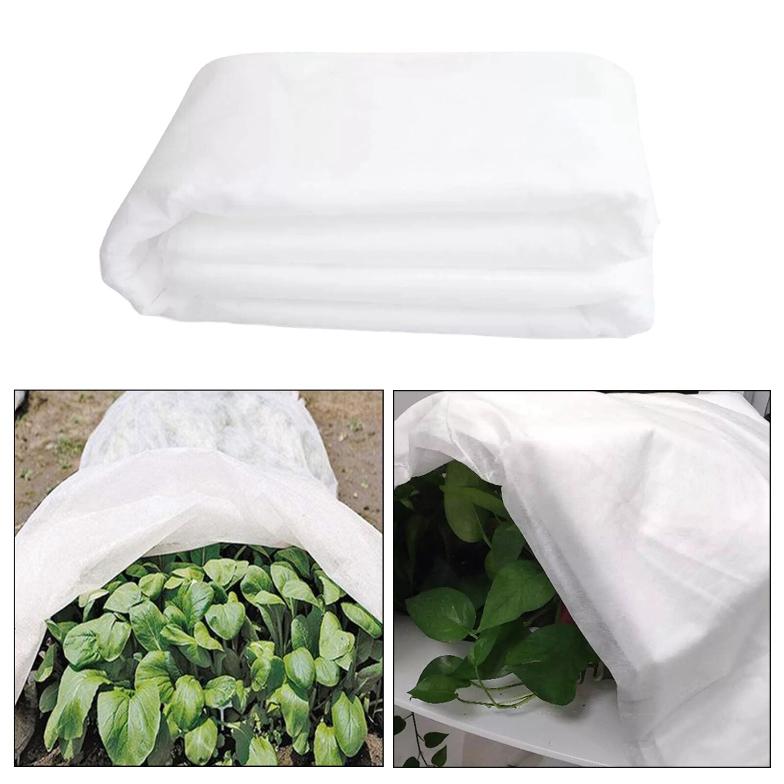 Cubierta de planta reutilizable para invierno, tela no tejida, protección contra heladas, jardín, árboles, flores, verduras, cubierta cálida