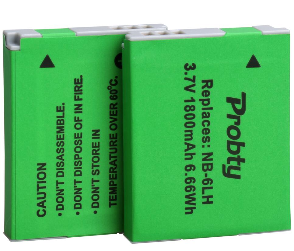 NB-6L 6LH Batterij + lader voor Canon IXUS 85 95 IS SX275 SX280 SX510 D10 S90 SD3500 IS SD3500IS SD3500 IS SD3500IS: 2 battery