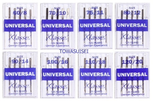 KLASSE-agujas para máquina de coser HA x 1130/705H, tamaño 15x1 #9 #11 #12 #14 #16 #18 para singer juki brother bernina pfaff elna janome