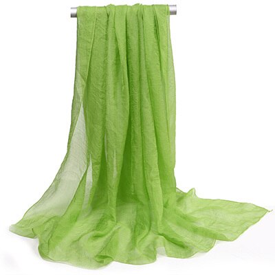 150*90cm solide hvite kvinner vanlig boble chiffon skjerf hijab wrap printe solide sjal strand utendørs store silke skjerf sjal kvinne: 06