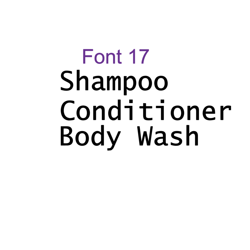 Custom Horizontal Shampoo Conditioner Body Wash Labels Stickers Vinyl Decals