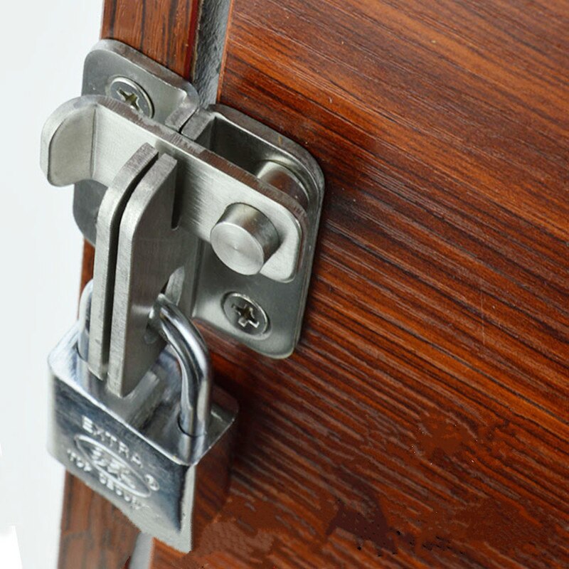 Security Stainless Steel Door Window Latch Lock with Screw DIY security door bolts Latches buckles Bolts