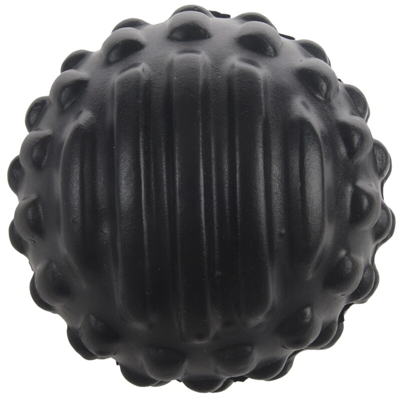 Pu-schaumstoff-noppenball, faszienball, muskelentspannung, fitness-massageball, wasserdicht und leicht zu reinigen, gesundheitsball: Schwarz