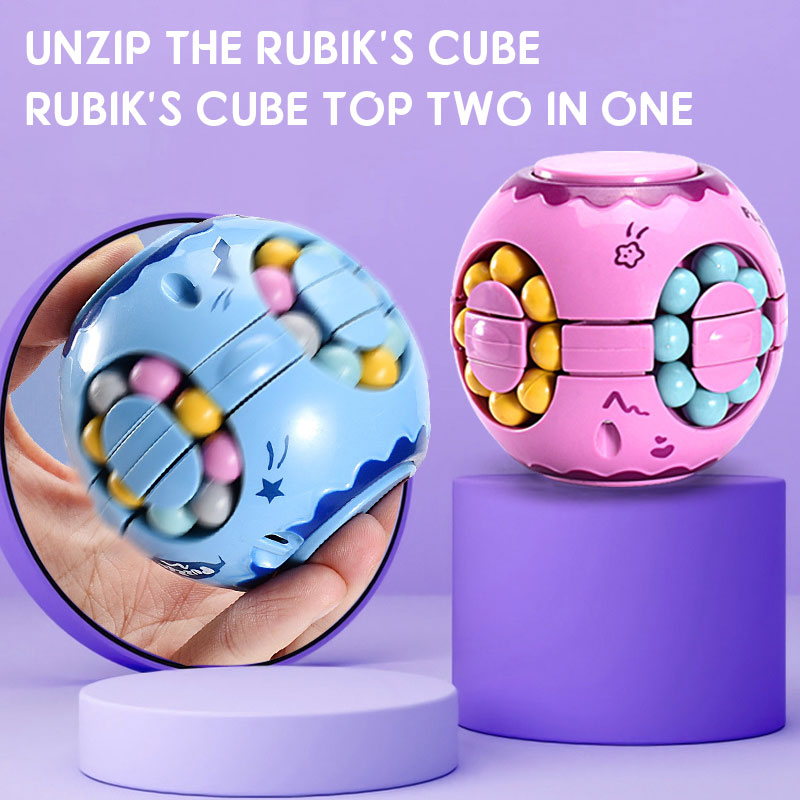 Kids Volwassen Decompressie Speelgoed Kleurrijke Magische Labyrint Vinger Top Magische Kubus Speelgoed Puzzel Bal Stress Hand Game Doolhof Speelgoed