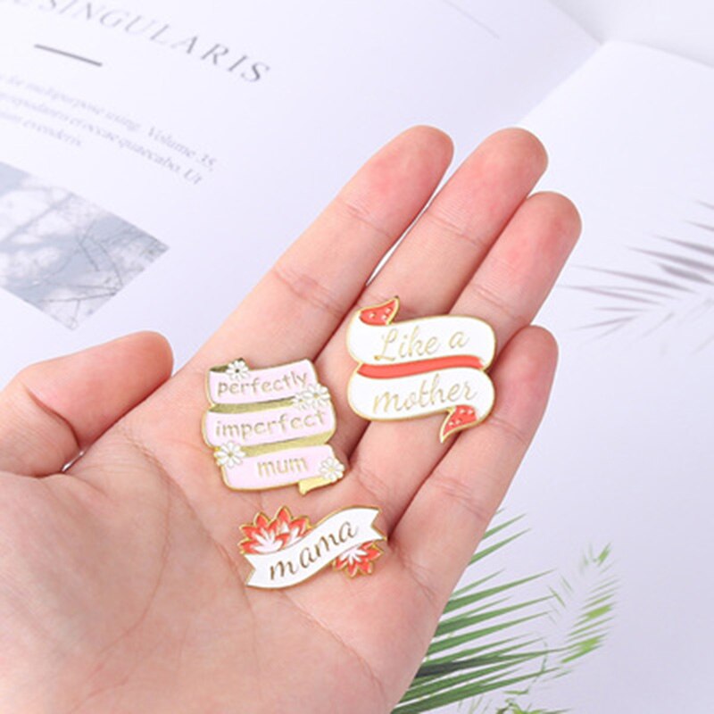 Schmuck für familienbeziehungen, ich mag Mutter emaille-broschen, anstecknadeln, abzeichen für frauen