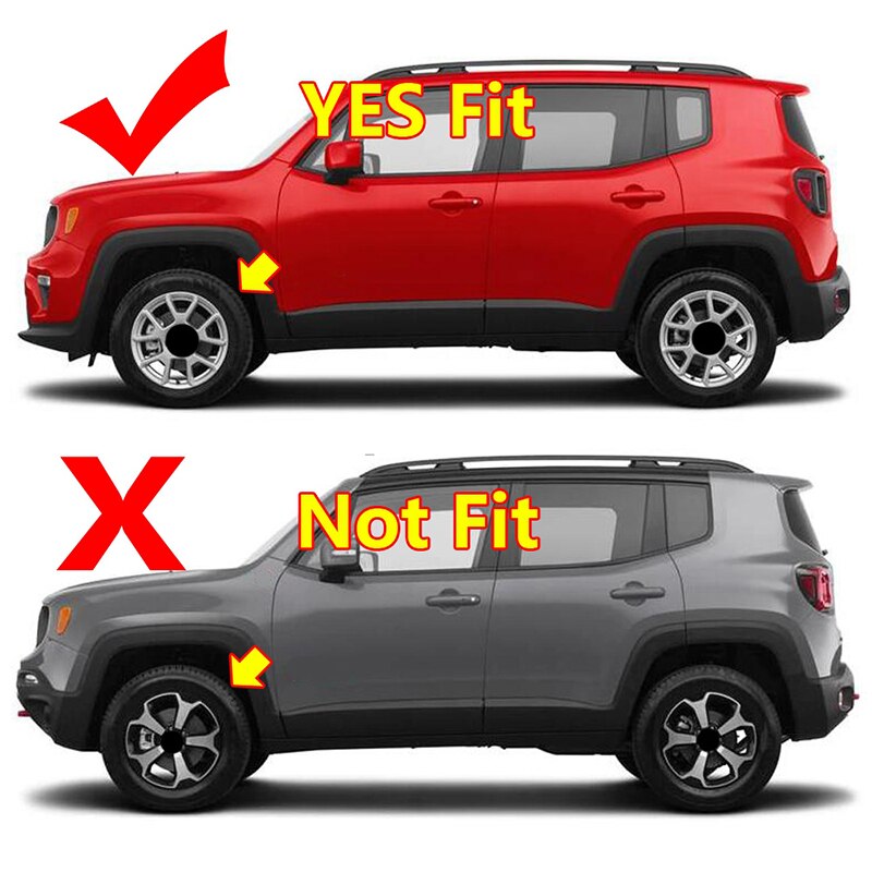 Car Wheel Hub Cover Decoration Frame Trim Stickers for Jeep Renegade