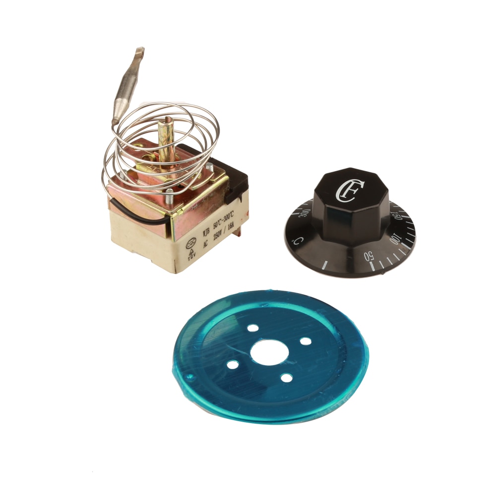 Termostat AC 250V 16A 50-300 stopni celsjusza pokrętło regulator temperatury wzrostu cieczy NC dla piekarnik elektryczny