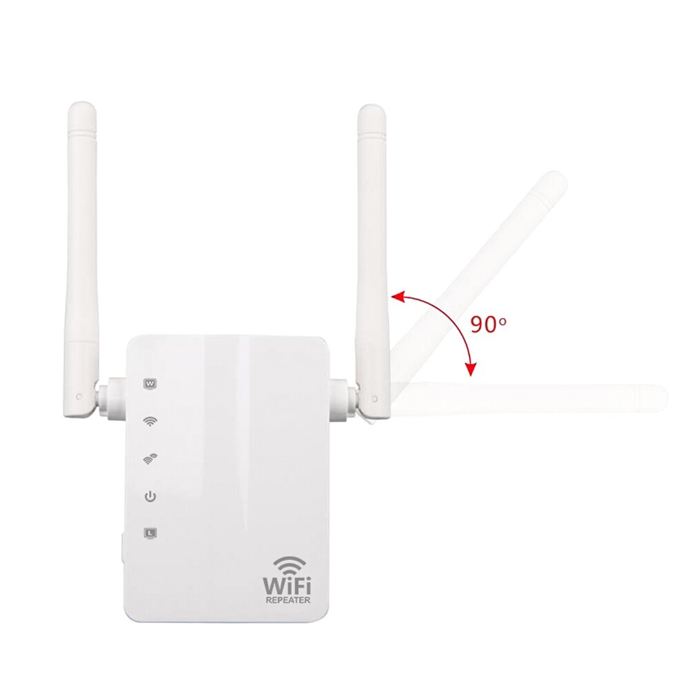 Répéteur WiFi mural sans fil, 300Mbps, amplificateur de Signal, extension de portée, pour routeur, avec Interface à Double antenne