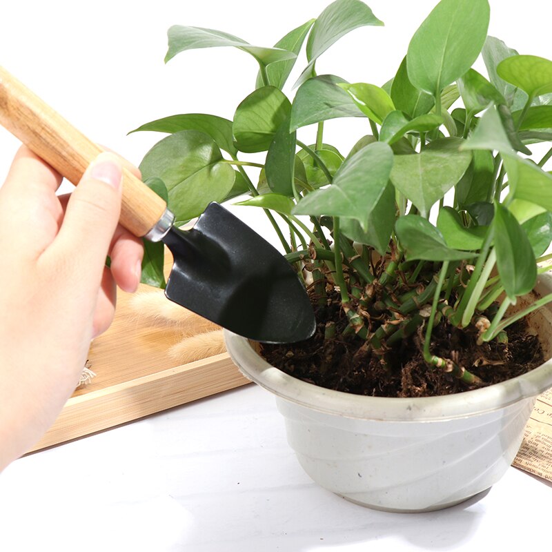 2PCS/Set Mini Garden Shovels Claw Tool With Wooden Handles DIY Garden Hand Tools For Limited Areas Flower Pots