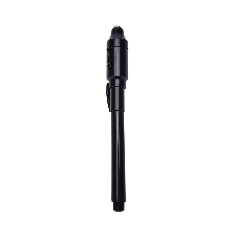 1PC Invisible Ink Pen 2 in 1 Magic Invisible Ink Pen UV Black Light Combo Security Mark School Office Supplies: Black