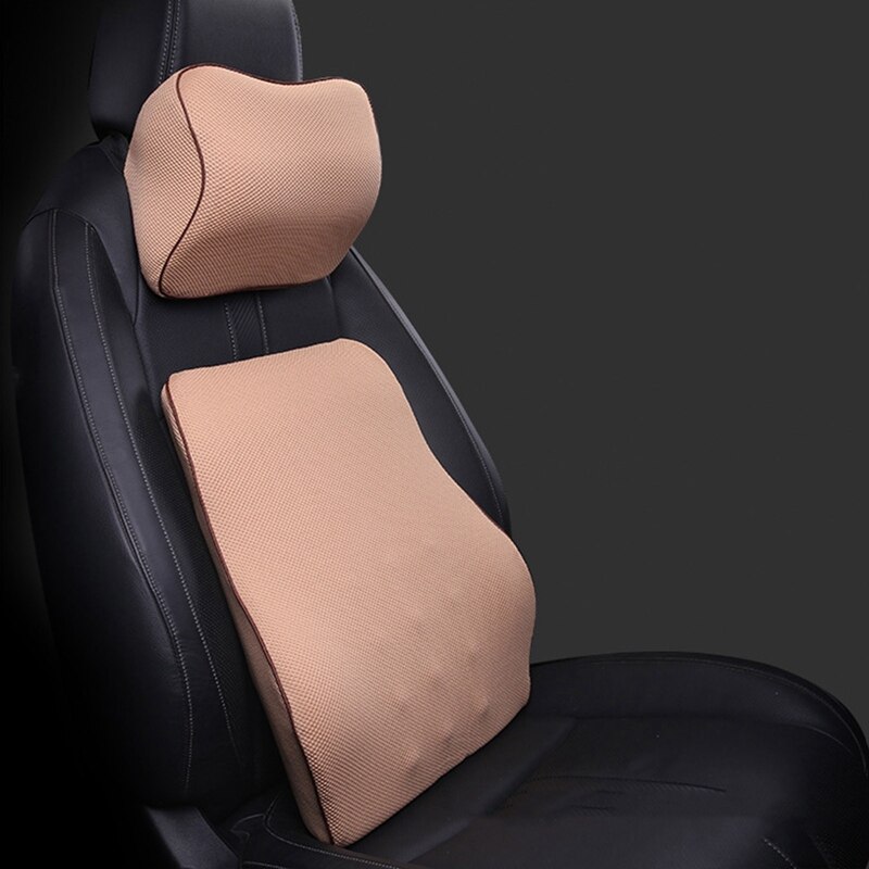 Auto Traagschuim Zitting Ondersteunt Nekkussen Stoelhoezen Rugleuning Hoofdsteun Kussens Terug Auto Accessoires Taille Kussen Zetel: CL2