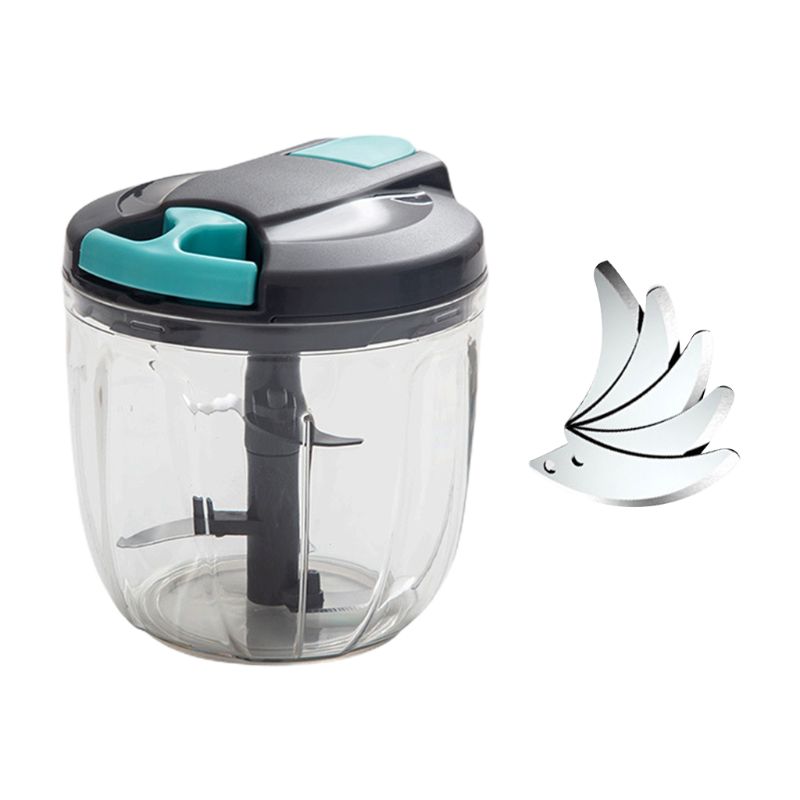 Mini Manual Vegetable Chopper 3 Blades/5 Blades Hand Mixer f