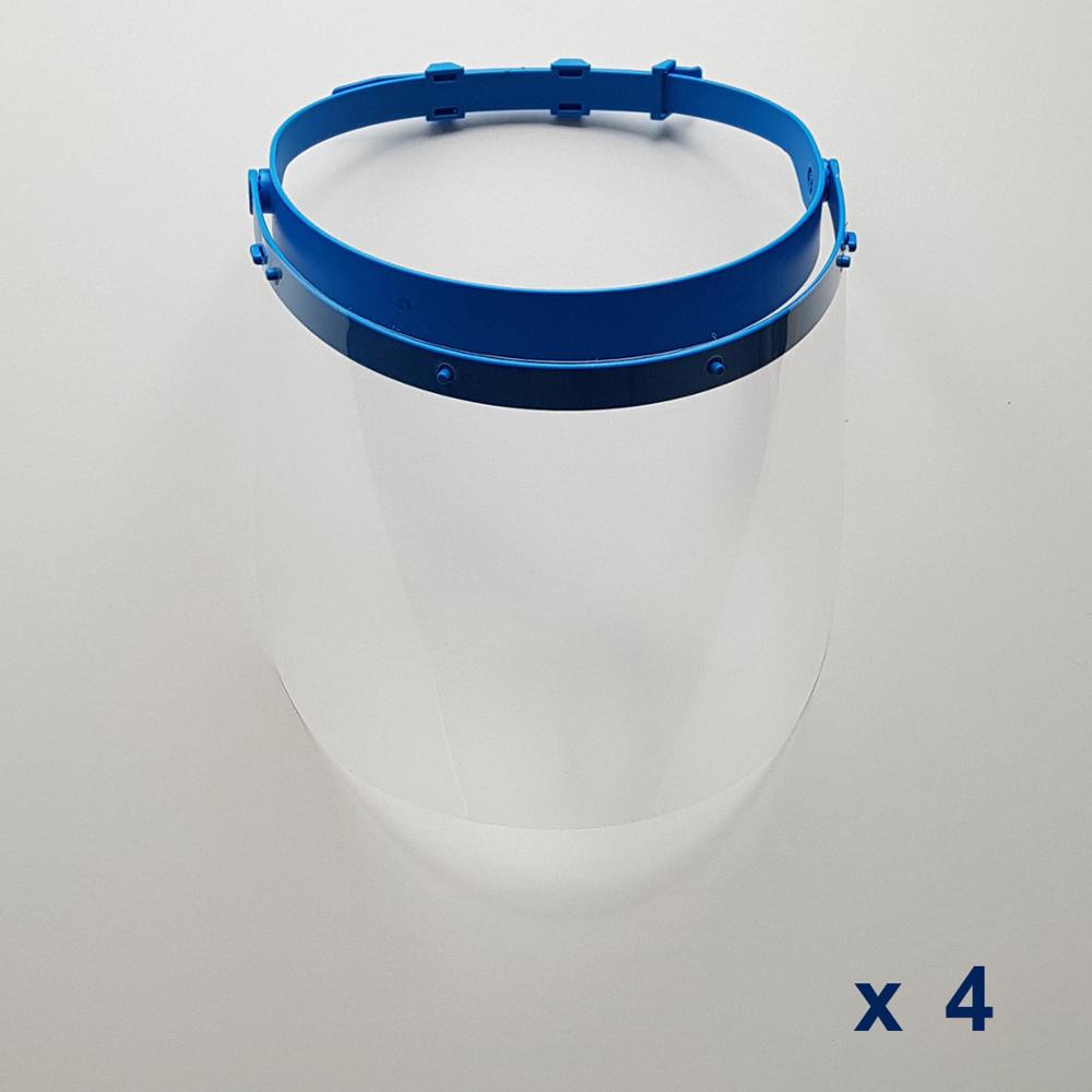 Yüz koruyucu siperlik şeffaf oynar başlık klip ayarlı, yüz kalkanı, tam yüz maskesi, ağız maskesi, anti damlacık  (4 stk)