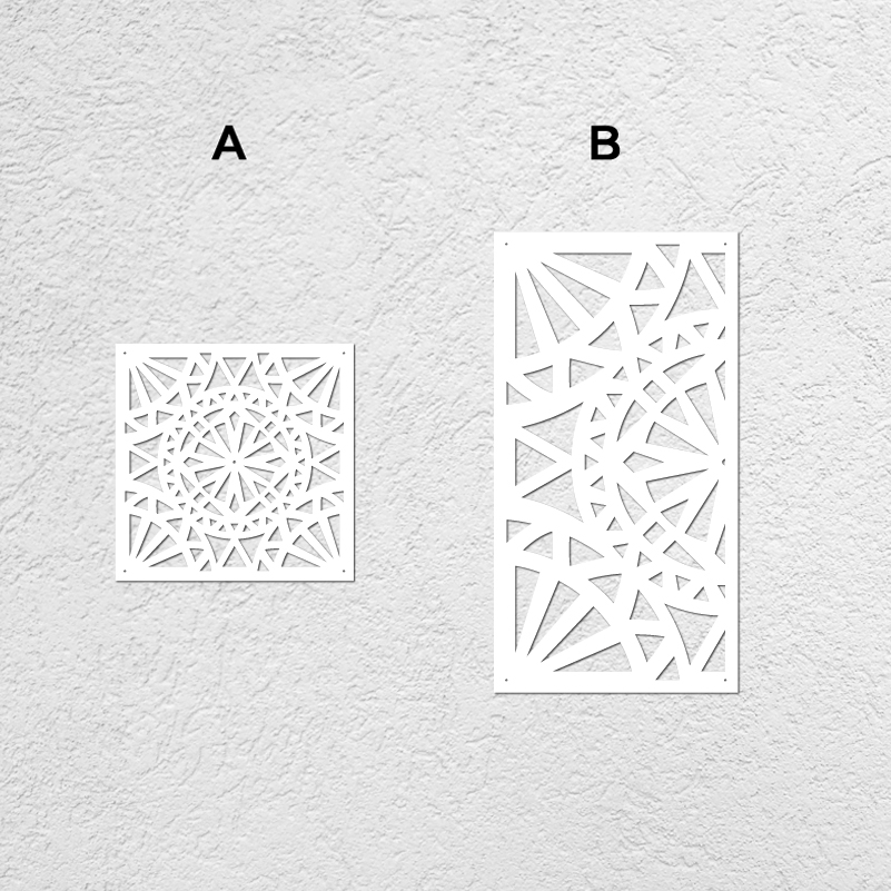 Plantilla de pintura para decoración de pared, plantilla de pintura de muebles de gran tradicional árabe africano antiguo con flores de estilo étnico S216, 40cm - 80cm: green / L