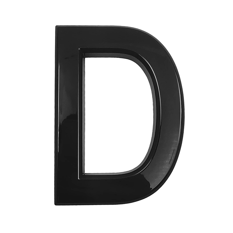 10cm 3D Style Self Adhesive House Numbers and Letters Door Address Number Stickers for Apartments Mailbox Office Hotel Room: D
