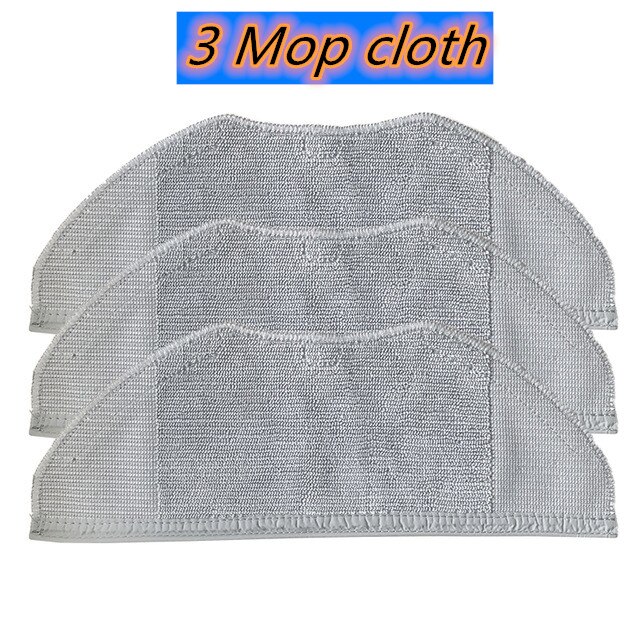 Rouleau principal Brosse latérale Filtre à air Hepa Serpillière de rechange pour Xiaomi Mi Robot Aspirateur G1 Smart Household Cleanner: 3 Mop Cloth