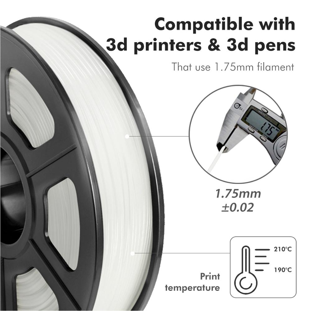 Ennotepad flexibel 3d printerfilament tpu filament 1.75 mm 0.5kg spoel  in 95a shore hardheid 100%  geen bubbels
