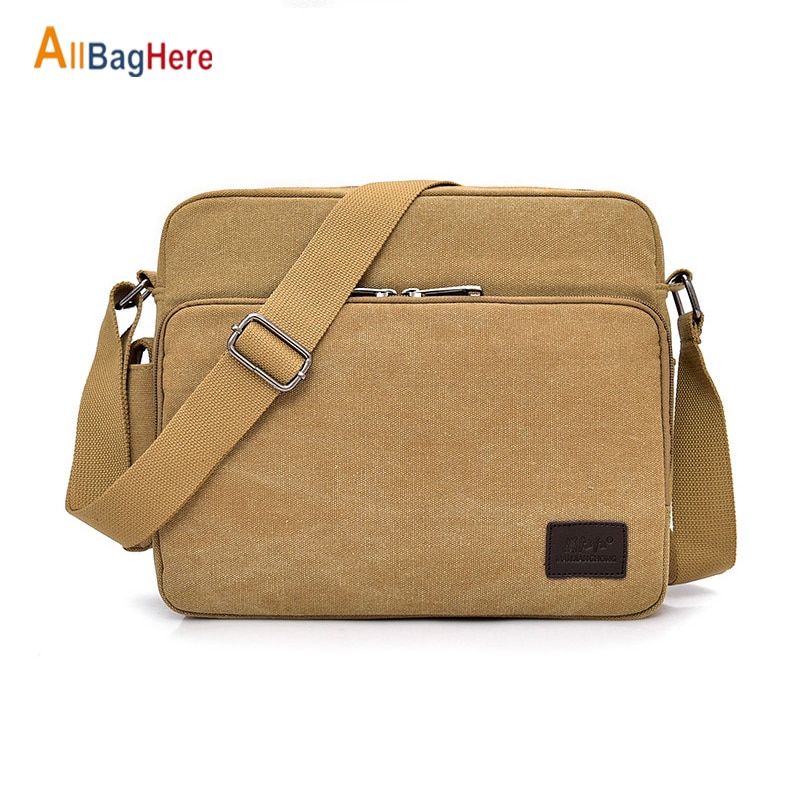 Grote Capaciteit Canvas Messenger Bag Mannen Multifunctionele School Crossbody Tassen Jongens Waterdichte Meer Interne Schoudertas