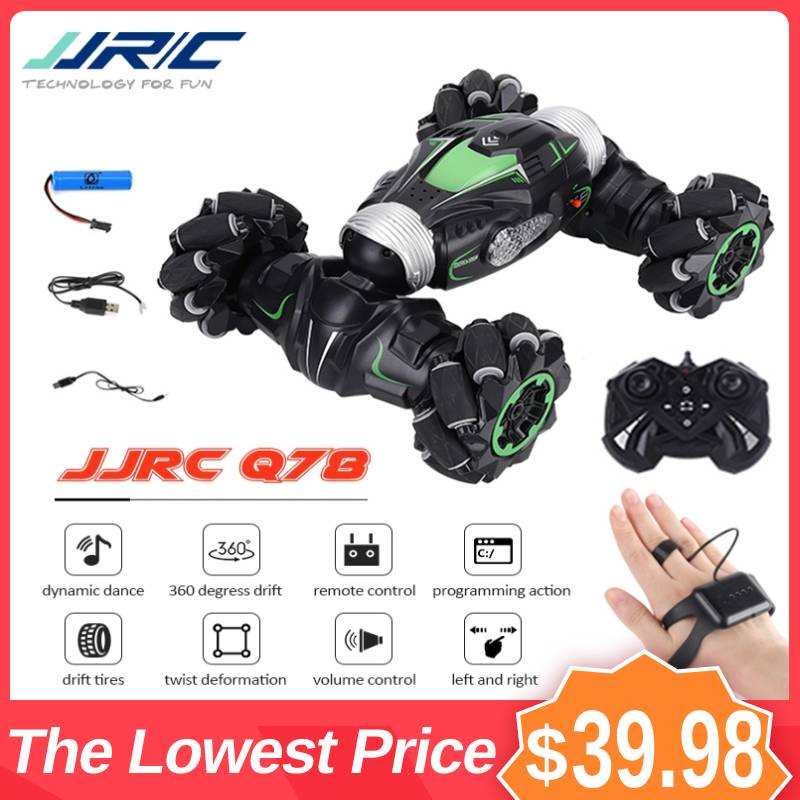 JJRC Q78 1:14 2,4G Seitlichen Bewegt Sich Wandelbare Amphibien 360 Grad Rotation RC Auto Fernbedienung Auto RC Stunt Auto