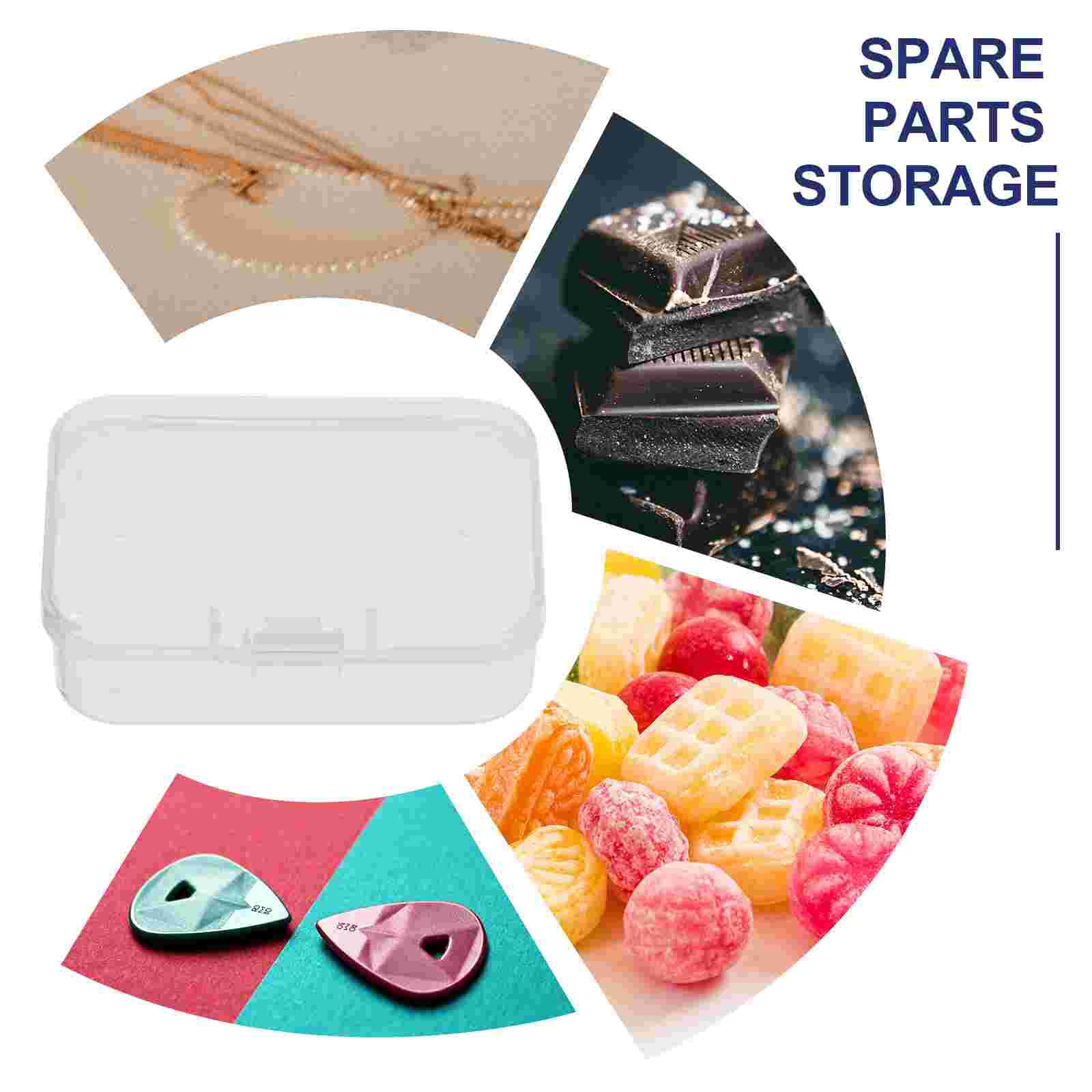 10 Pcs Accessories Storage Containers Plastic Storage Boxes (Transparent)