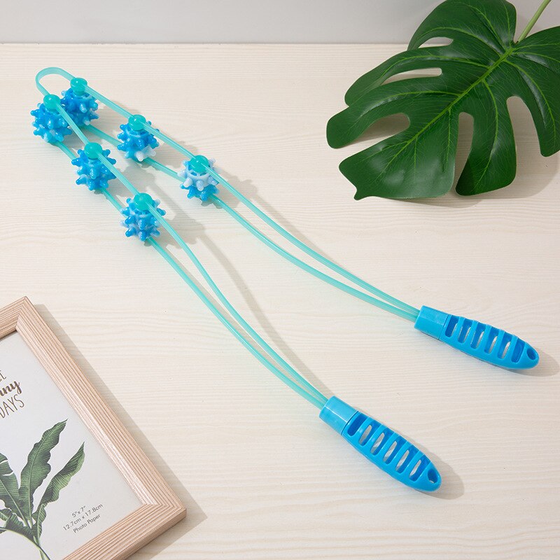 Multi Functional Body Massager Self Upper Lower Point Node Rolling Handheld Portable Roller Massage for Shoulder Back Neck Waist