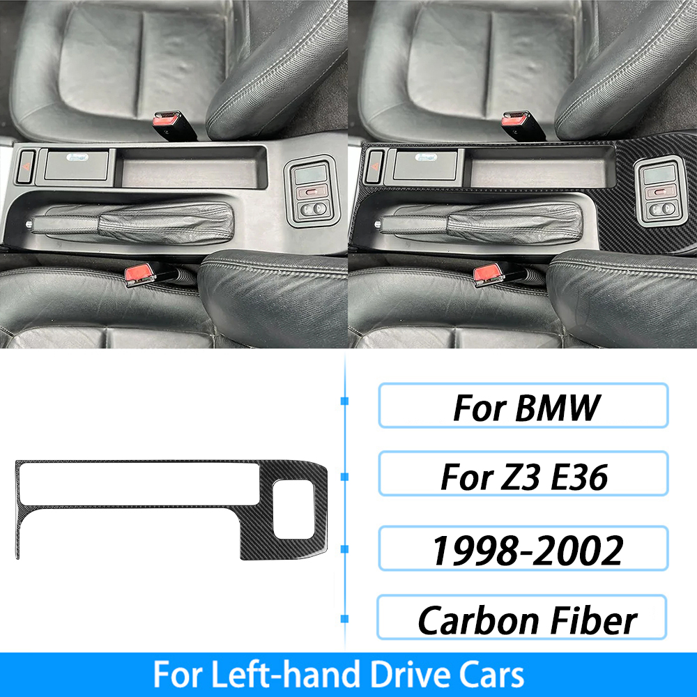 For BMW Z3 E36 1998-2002 Real Carbon Fiber Inner Door Panel Decorative Strip Car Interior Decoration Styling Accessories Sticker: green