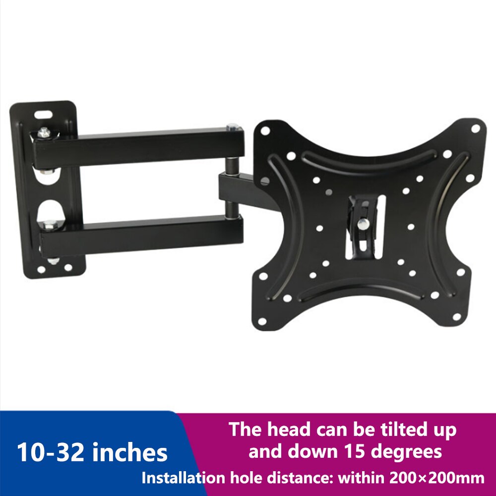 Ixur Geschikt Voor 10-32 Inch Lcd Computer Monitor Wall Mount Draaibaar/Intrekbare Display Wall Bracket: B37