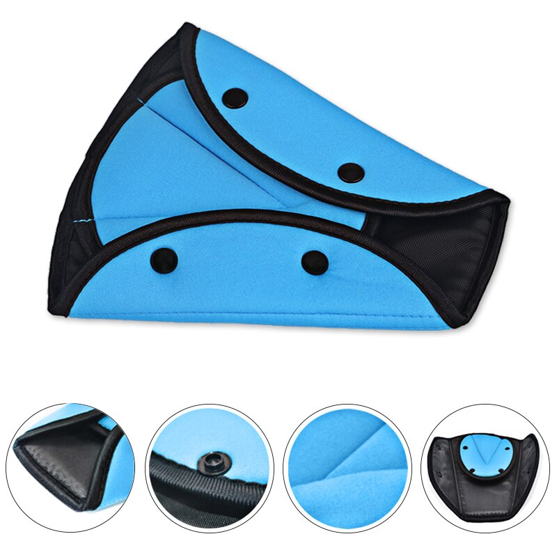 1pcs Car Safe Fit Seat Belt Adjuster Car Safety Belt Adjust Device Triangle Baby Child Protection Baby Safety For Baby