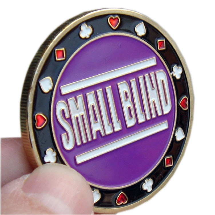 1 pcpoker kortafskærmning med klart dæksel chipknap texas hold'em forhandler alle store blindblinde: Lille blind