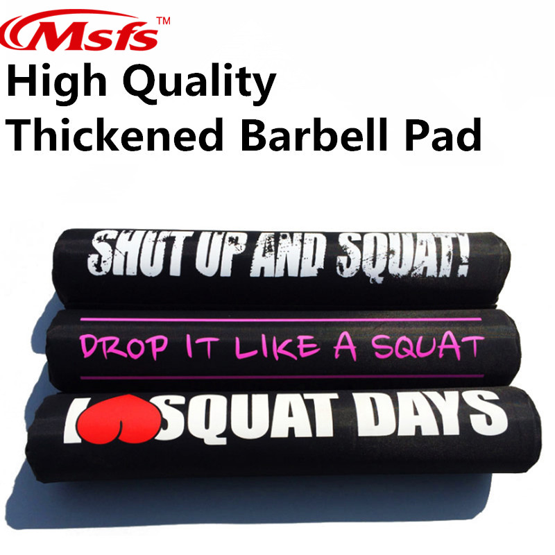 Tykkere vægtløftning barbell pad squat dip skulderstøtte beskyttende pad gym vægtløftende skum barbell pad