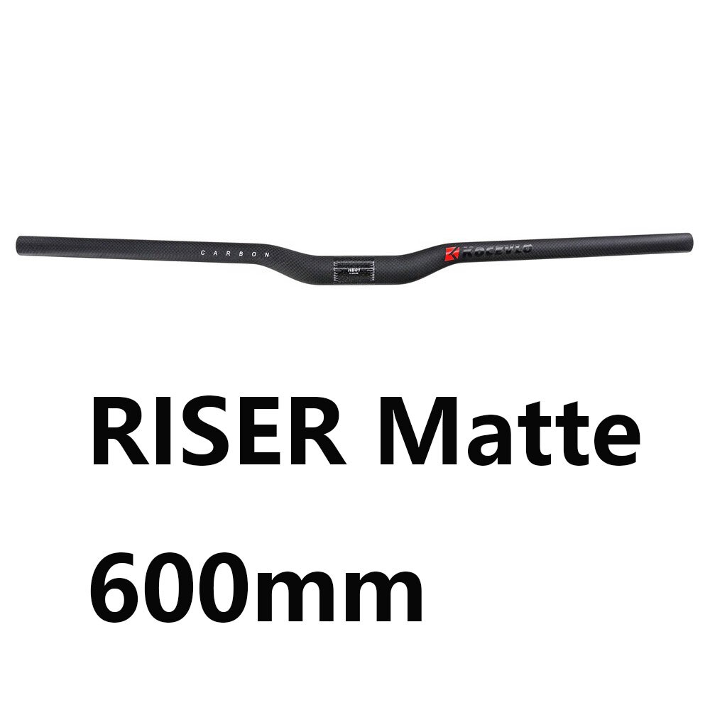 KOCEVLO-Manillar superligero para bicicleta de montaña, accesorio de carbono mate, 3k, 31,8mm: Rise Matte 600mm