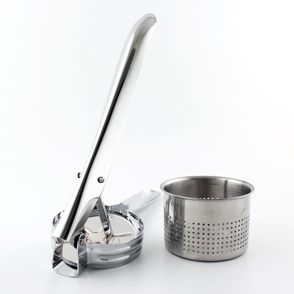 Essential Stainless Steel Potato Masher Ricer Puree Fruit Vegetable Juicer Crusher Press Squeezer Maker Kitchen Tool