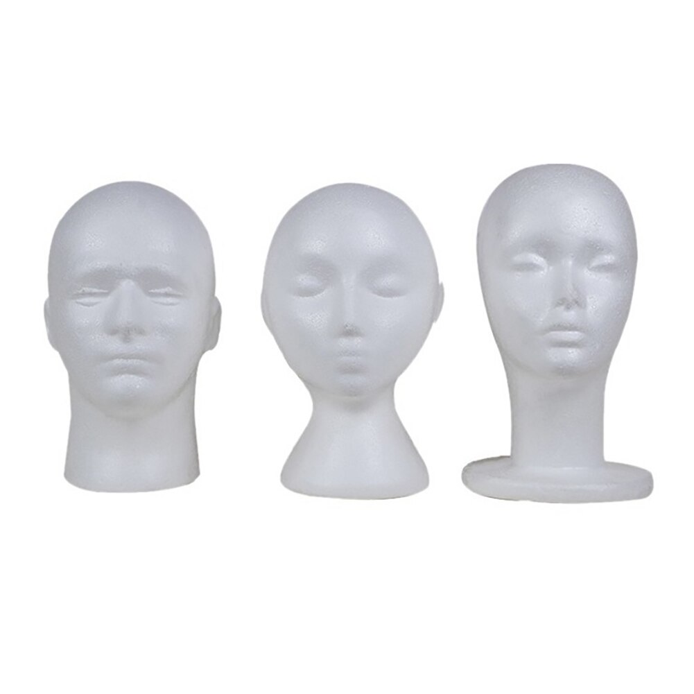Plus size piepschuim mannequin hoofd model zonnebril brilstandaard hoed pet display houder schuimhoofd voor pruik vrouwen