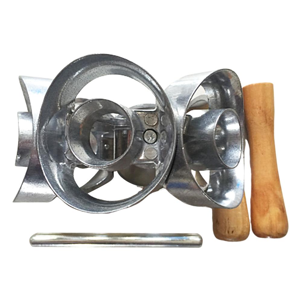 Cortador de rosquillas giratorio, molde de pastelería, rodillo de Metal para hornear, herramientas de cocina, molde de acero inoxidable de amplia aplicación