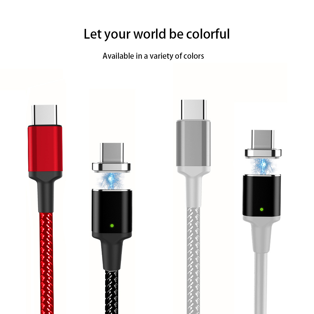 100W 5A Magnetische USB Typ C PD Kabel Super Schnelle Lade Daten Kabel 1,8 m für MacBook Pro Samsung galaxy S10 S9 Huawei P30 USB-C