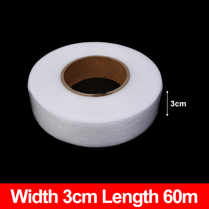 300/60M Zelfklevende Broek Zoom Tape Rand Verkort Plakken Tape Ijzer Op Broek Diy Kleding lengte Verkort Thuis Naaien Accessoires: XL / Black